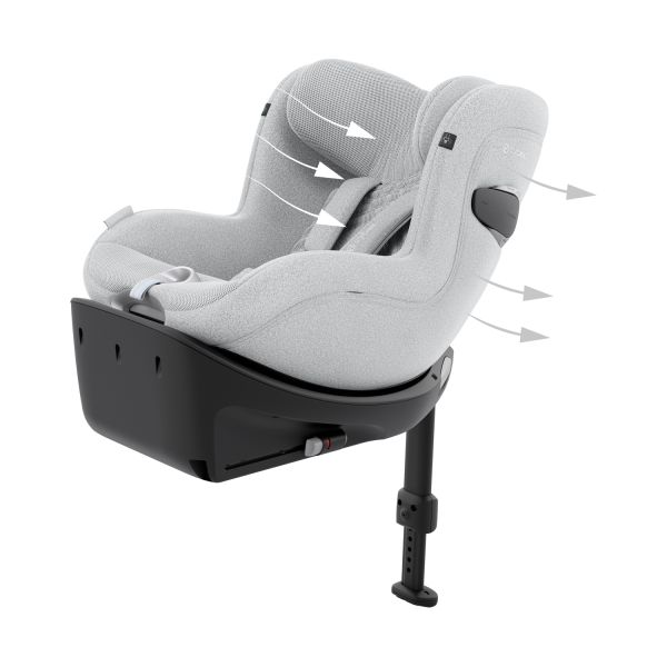 Cybex Sirona Ti I-Size Plus Autostoel - Platinum White/Light Grey Cybex Sirona Ti I-Size Plus Autostoel - Platinum White/Light Grey