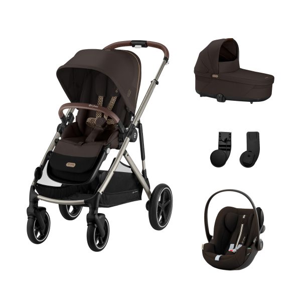 Cybex Gazelle S 3-in-1 Kinderwagen Set S - Taupe/Chocolate Brown Cybex Gazelle S 3-in-1 Kinderwagen Set S - Taupe/Chocolate Brown