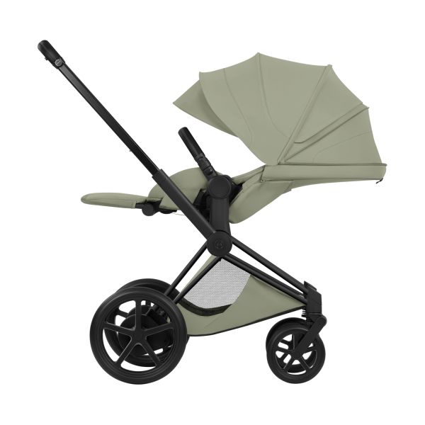 Cybex e-Priam 5 Style Kinderwagen 2-in-1 - Matt Black/Sage Green