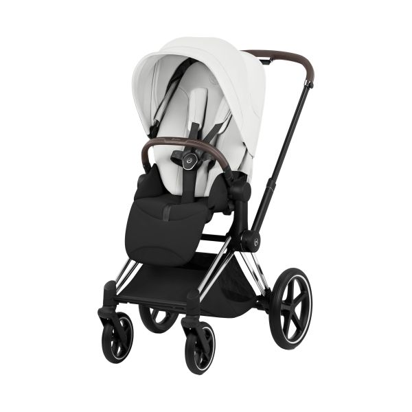 Cybex Priam 5 Style Kinderwagen 2-in-1 - Chrome Brown/Off White Cybex Priam 5 Style Kinderwagen 2-in-1 - Chrome Brown/Off White