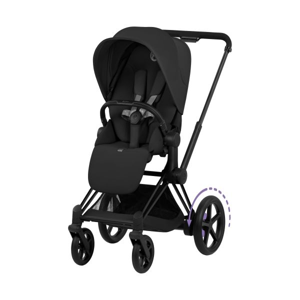 Cybex e-Priam 5 Comfort Kinderwagen 2-in-1 - Black/Sepia Black Cybex e-Priam 5 Comfort Kinderwagen 2-in-1 - Black/Sepia Black