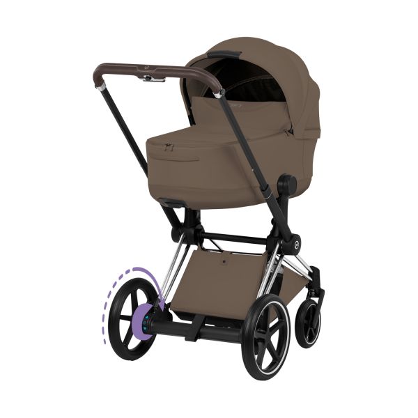 Cybex e-Priam 5 Style Kinderwagen 2-in-1 - Chrome Brown/Coconut Brown Cybex e-Priam 5 Style Kinderwagen 2-in-1 - Chrome Brown/Coconut Brown