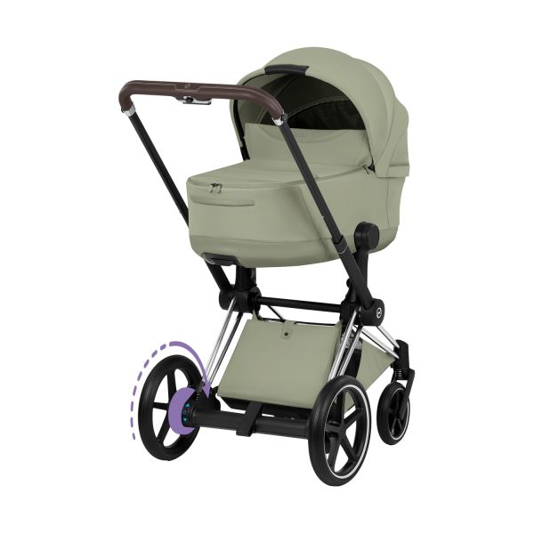 Cybex e-Priam 5 Style Kinderwagen 2-in-1 - Chrome Brown/Sage Green Cybex e-Priam 5 Style Kinderwagen 2-in-1 - Chrome Brown/Sage Green