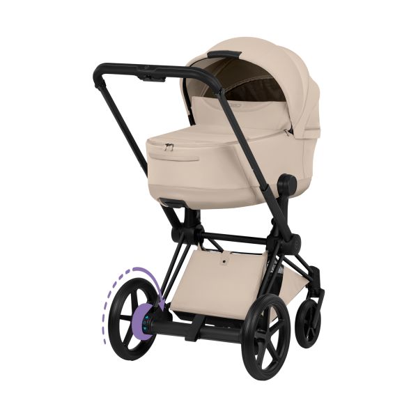 Cybex e-Priam 5 Style Kinderwagen 2-in-1 - Matt Black/Cozy Beige Cybex e-Priam 5 Style Kinderwagen 2-in-1 - Matt Black/Cozy Beige