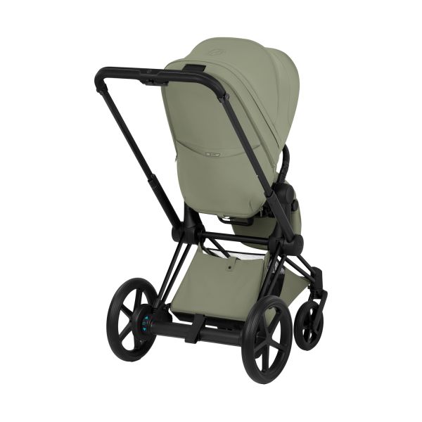 Cybex e-Priam 5 Style Kinderwagen 2-in-1 - Matt Black/Sage Green