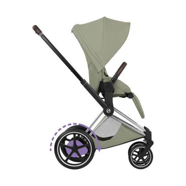 Cybex e-Priam 5 Style Kinderwagen 2-in-1 - Chrome Brown/Sage Green Cybex e-Priam 5 Style Kinderwagen 2-in-1 - Chrome Brown/Sage Green
