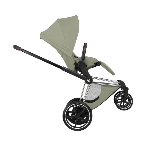 Cybex e-Priam 5 Style Kinderwagen 2-in-1 - Chrome Brown/Sage Green Cybex e-Priam 5 Style Kinderwagen 2-in-1 - Chrome Brown/Sage Green