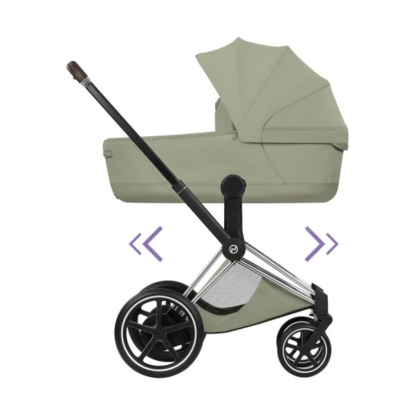 Cybex e-Priam 5 Style Kinderwagen 2-in-1 - Chrome Brown/Sage Green Cybex e-Priam 5 Style Kinderwagen 2-in-1 - Chrome Brown/Sage Green