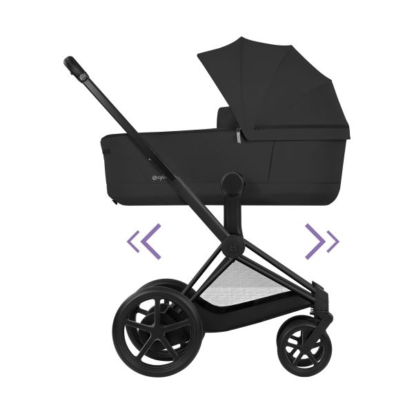 Cybex e-Priam 5 Comfort Kinderwagen 2-in-1 - Black/Sepia Black Cybex e-Priam 5 Comfort Kinderwagen 2-in-1 - Black/Sepia Black