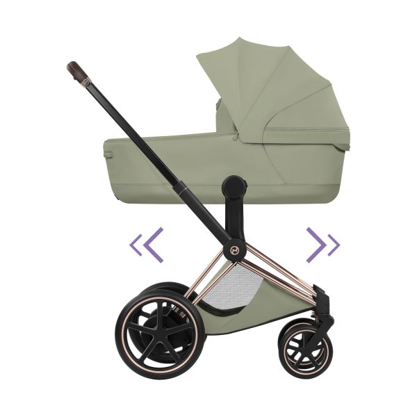 Cybex e-Priam 5 Style Kinderwagen 2-in-1 - Rosegold/Sage Green