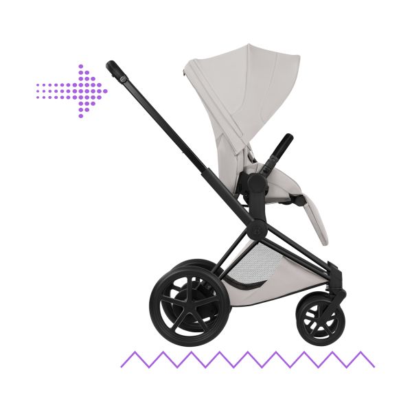 Cybex e-Priam 5 Style Kinderwagen 2-in-1 - Matt Black/City Grey Cybex e-Priam 5 Style Kinderwagen 2-in-1 - Matt Black/City Grey