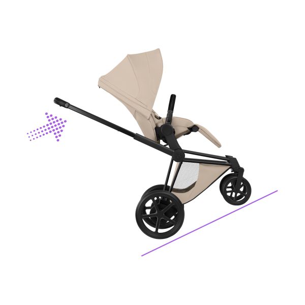 Cybex e-Priam 5 Style Kinderwagen 2-in-1 - Matt Black/Cozy Beige Cybex e-Priam 5 Style Kinderwagen 2-in-1 - Matt Black/Cozy Beige