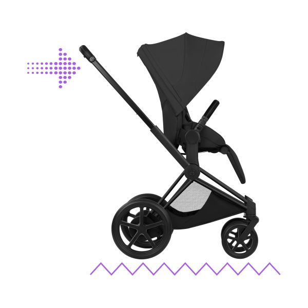 Cybex e-Priam 5 Style Kinderwagen 2-in-1 - Matt Black/Sepia Black