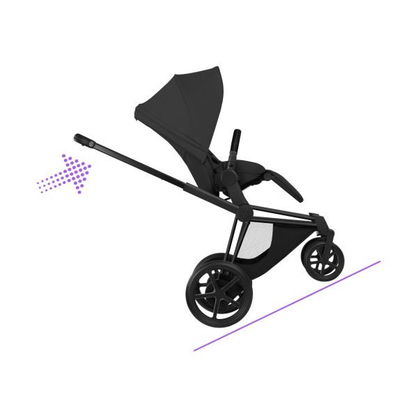 Cybex e-Priam 5 Style Kinderwagen 2-in-1 - Matt Black/Sepia Black