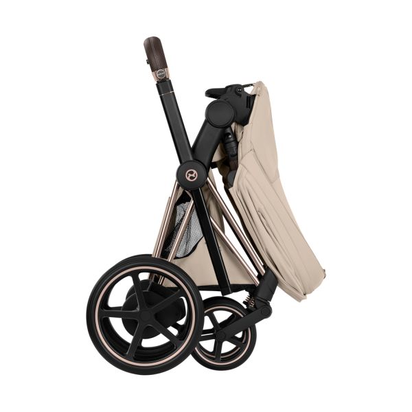 Cybex e-Priam 5 Style Kinderwagen 2-in-1 - Rosegold/Cozy Beige