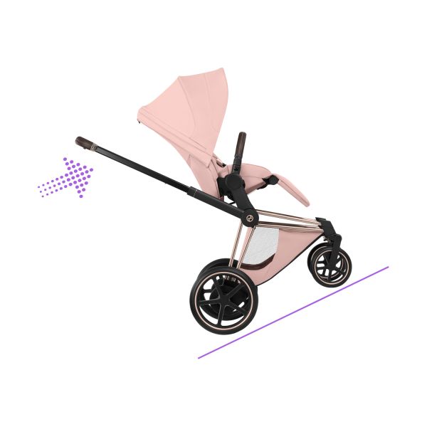 Cybex e-Priam 5 Style Kinderwagen 2-in-1 - Rosegold/Peach Pink Cybex e-Priam 5 Style Kinderwagen 2-in-1 - Rosegold/Peach Pink