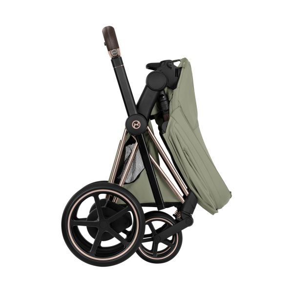 Cybex e-Priam 5 Style Kinderwagen 2-in-1 - Rosegold/Sage Green
