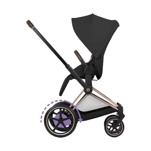 Cybex e-Priam 5 Comfort Kinderwagen 2-in-1 - Rosegold/Sepia Black Cybex e-Priam 5 Comfort Kinderwagen 2-in-1 - Rosegold/Sepia Black