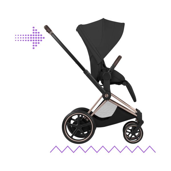 Cybex e-Priam 5 Style Kinderwagen 2-in-1 - Rosegold/Sepia Black Cybex e-Priam 5 Style Kinderwagen 2-in-1 - Rosegold/Sepia Black