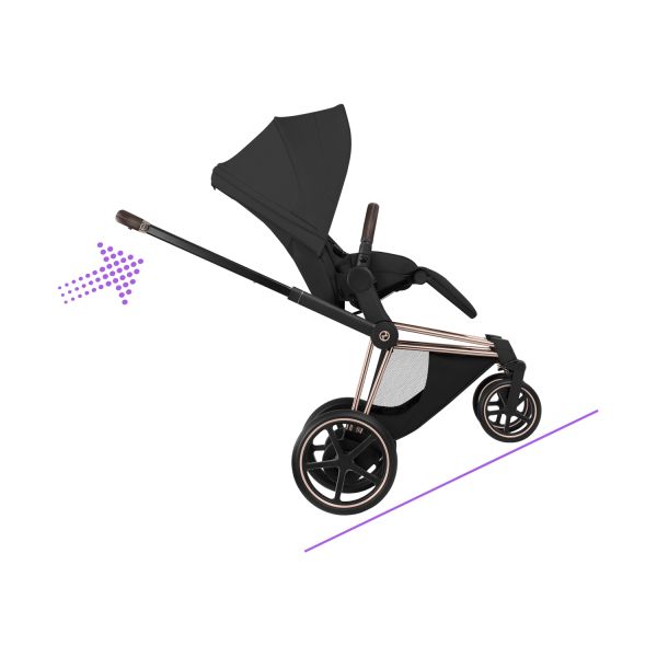 Cybex e-Priam 5 Style Kinderwagen 2-in-1 - Rosegold/Sepia Black Cybex e-Priam 5 Style Kinderwagen 2-in-1 - Rosegold/Sepia Black