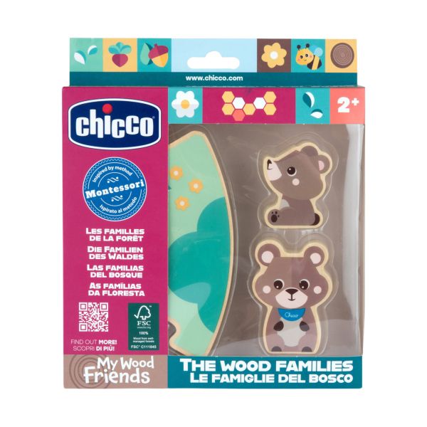 Chicco My Wood Friends Families - Papa Beer