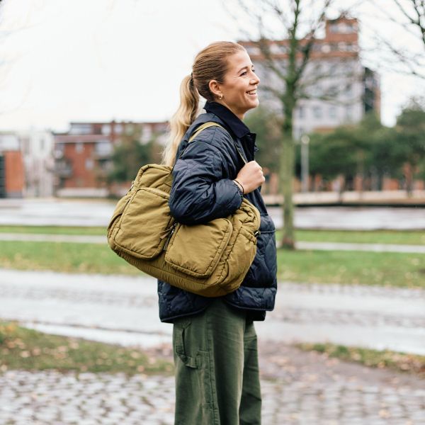 Childhome Luiertas + Handtas Mellow - Kaki 
