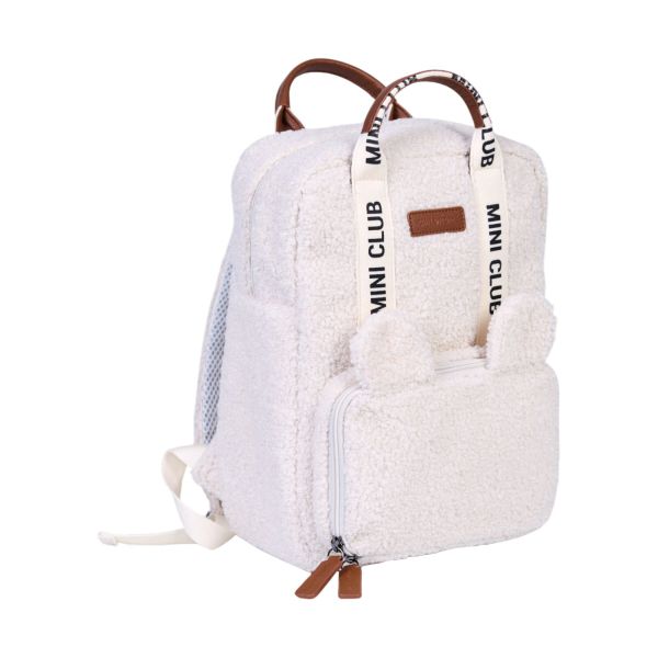 Childhome Mini Club Kinderrugzak - Signature - Teddy - Ecru