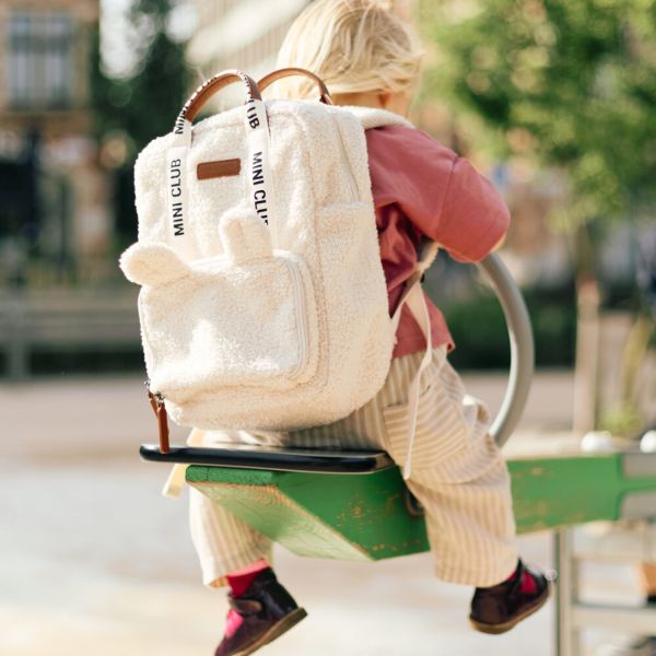 Childhome Mini Club Kinderrugzak - Signature - Teddy - Ecru