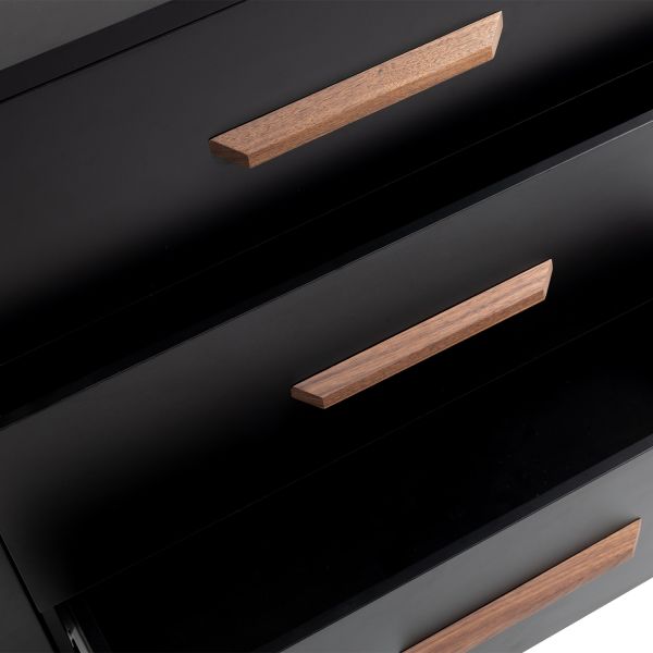 TWF Meegroeibed - Commode XL 3 Laden 1 Deur Modena Walnoot TWF Meegroeibed - Commode XL 3 Laden 1 Deur Modena Walnoot