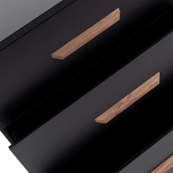 TWF Meegroeibed - Commode 3 Laden - Hanglegkast XL 3 Deuren 2 Lade Modena Walnoot TWF Meegroeibed - Commode 3 Laden - Hanglegkast XL 3 Deuren 2 Lade Modena Walnoot