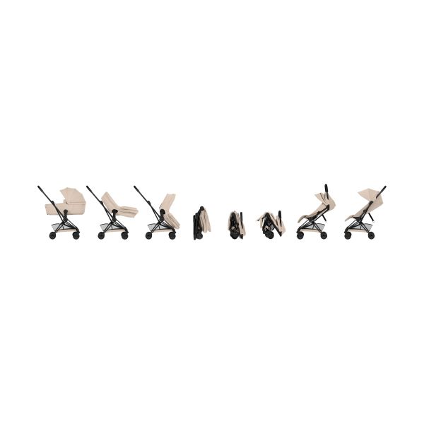 Cybex Coya Comfort Buggy Met Reiswieg - Matt Black/Cozy Beige