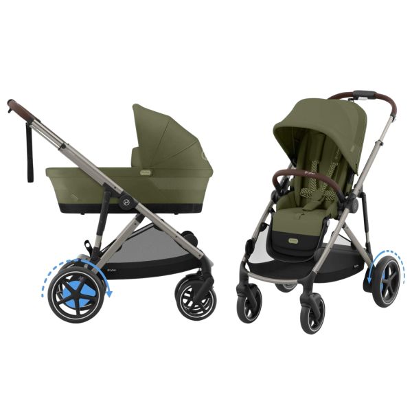 Cybex E-Gazelle S Kinderwagen 2-in-1 Moss Green Cybex E-Gazelle S Kinderwagen 2-in-1 Moss Green