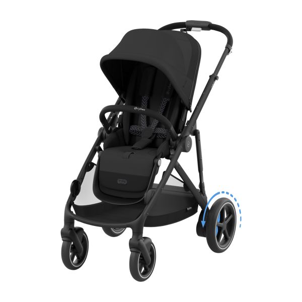 Cybex E-Gazelle S Kinderwagen 2-in-1 Moon Black/Black Cybex E-Gazelle S Kinderwagen 2-in-1 Moon Black/Black