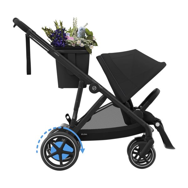 Cybex e-Gazelle S 3-in-1 Kinderwagen Set S - Black/Moon Black Cybex e-Gazelle S 3-in-1 Kinderwagen Set S - Black/Moon Black