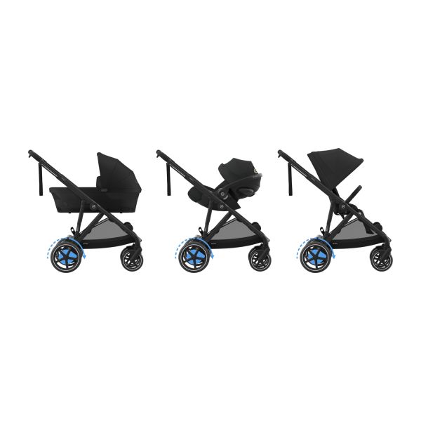 Cybex E-Gazelle S Kinderwagen 2-in-1 Moon Black/Black Cybex E-Gazelle S Kinderwagen 2-in-1 Moon Black/Black