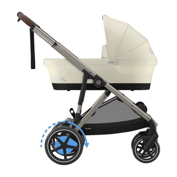 Cybex E-Gazelle S DUO kinderwagen 3-in-1 Seashell Beige / Light Beige Cybex E-Gazelle S DUO kinderwagen 3-in-1 Seashell Beige / Light Beige