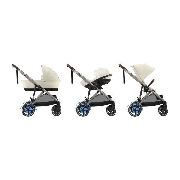 Cybex E-Gazelle S Kinderwagen 2-in-1 - Taupe - Seashell Beige / Light Beige Cybex E-Gazelle S Kinderwagen 2-in-1 - Taupe - Seashell Beige / Light Beige