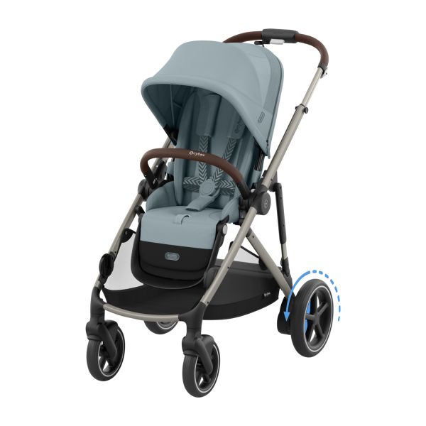 Cybex E-Gazelle S Kinderwagen 2-in-1 -Stormy Blue/Light Blue
