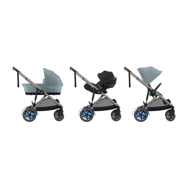 Cybex E-Gazelle S Kinderwagen 2-in-1 -Stormy Blue/Light Blue