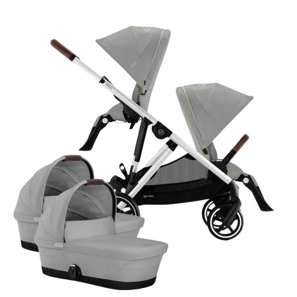 Cybex Tweelingwagen Gazelle S Stone Grey - Mid Grey Cybex Tweelingwagen Gazelle S Stone Grey - Mid Grey