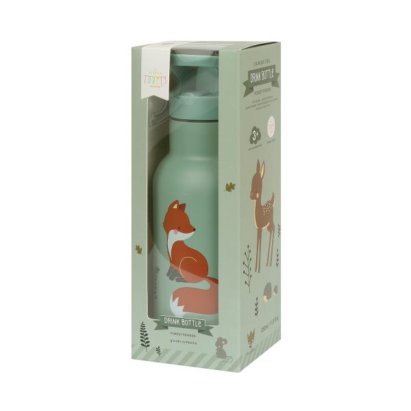 A Little Lovely Company RVS Drinkfles - Forest Friends
