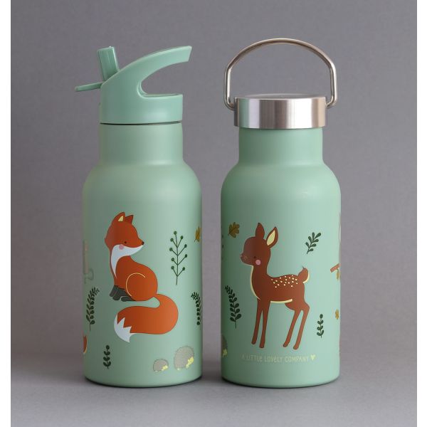 A Little Lovely Company RVS Drinkfles - Forest Friends