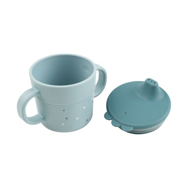 Done By Deer Foodie Spout Cup Happy Dots Blue