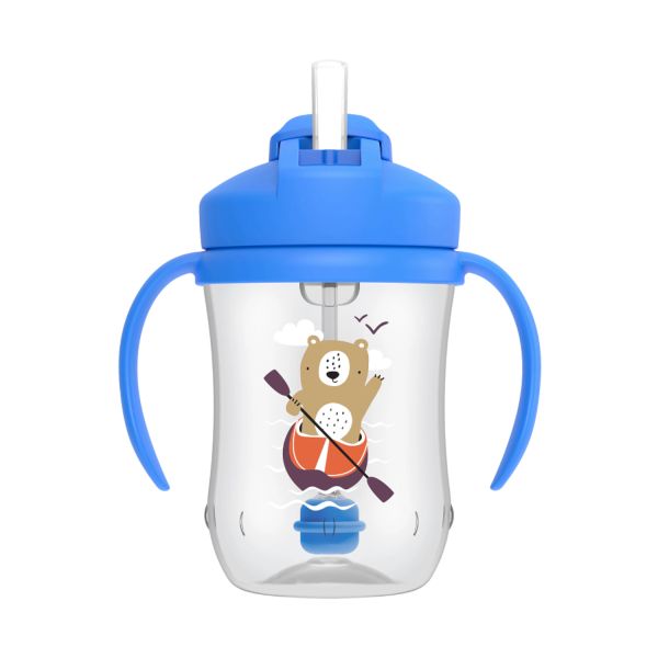 Dr. Brown's Beker Rietje Baby's Eerste Blauw 270ml