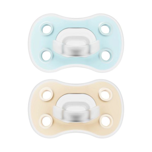 Dr. Brown's Fopspeen - Symmetrisch - 0-6 Mnd - 2 Stuks - Blue/Cream Dr. Brown's Fopspeen - Symmetrisch - 0-6 Mnd - 2 Stuks - Blue/Cream