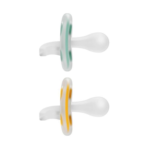 Dr. Brown's Fopspeen - Symmetrisch - 2 Stuks - 6-12 Mnd - Green/Yellow Dr. Brown's Fopspeen - Symmetrisch - 2 Stuks - 6-12 Mnd - Green/Yellow
