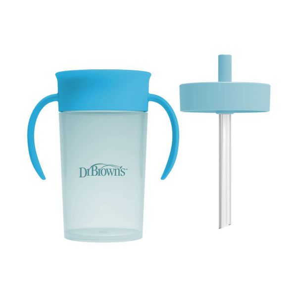Dr. Brown’s Rietje naar 360° Beker Set - Ocean Blue Dr. Brown’s Rietje naar 360° Beker Set - Ocean Blue