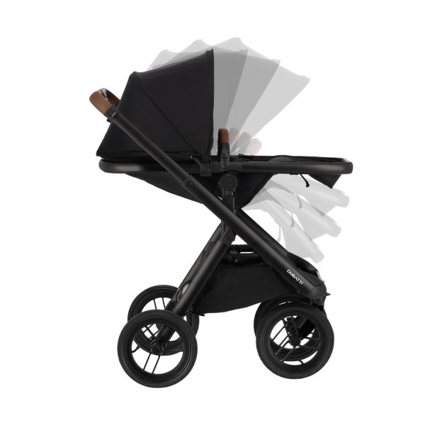 Dubatti One E6 Kinderwagen 2-in-1 - Dark Brown / Pitch Black Dubatti One E6 Kinderwagen 2-in-1 - Dark Brown / Pitch Black