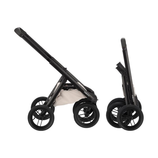 Dubatti One E6 Kinderwagen 2-in-1 - Black / Tofu Grey