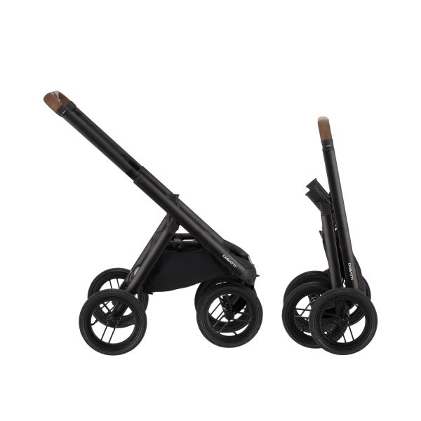 Dubatti One E6 Kinderwagen 2-in-1 - Dark Brown / Pitch Black Dubatti One E6 Kinderwagen 2-in-1 - Dark Brown / Pitch Black
